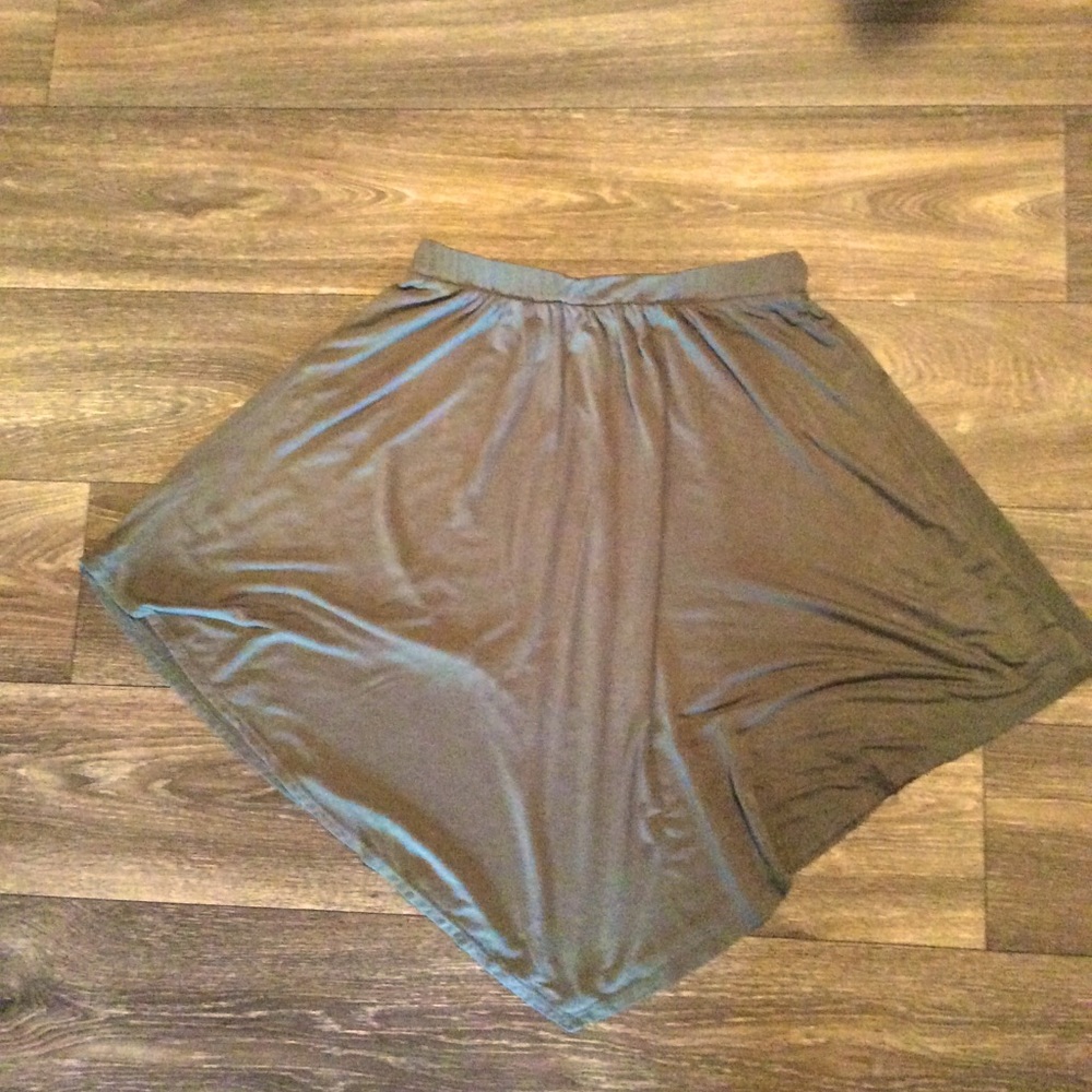 Charlotte Russe Olive Mini Skirt